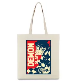 Эко-сумка Demon Slayer art Бежевый фото