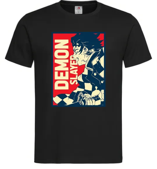 Мужская футболка Demon Slayer art Черный фото