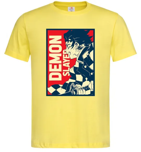 Мужская футболка Demon Slayer art Лимонный фото