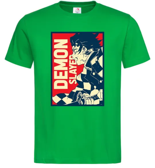 Мужская футболка Demon Slayer art Зеленый фото