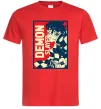 Мужская футболка Demon Slayer art Красный фото
