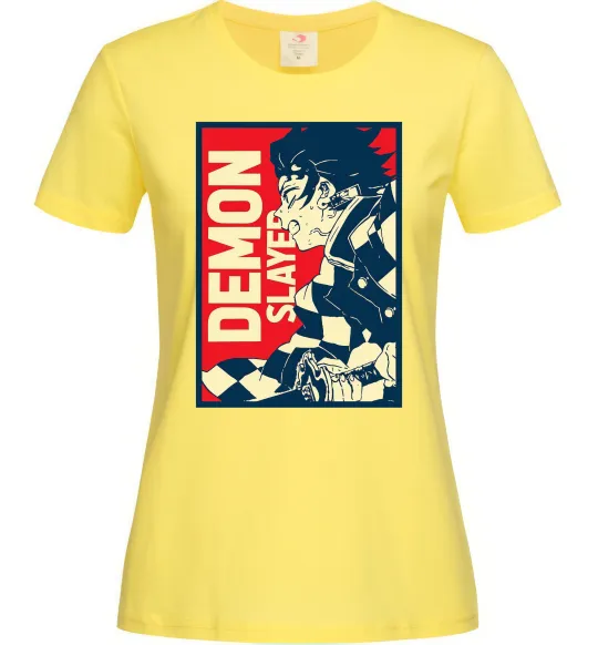 Женская футболка Demon Slayer art Лимонный фото