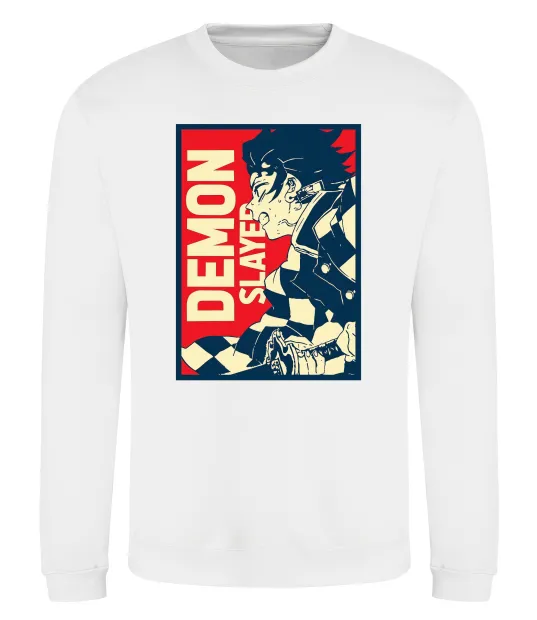 Свитшот Demon Slayer art Белый фото