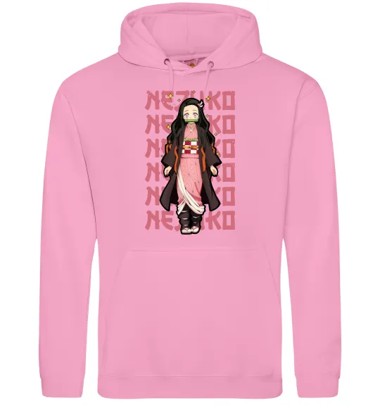 Мужская толстовка (худи) Nezuko Demon Slayer Розовый фото