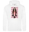 Мужская толстовка (худи) Nezuko Demon Slayer Белый фото