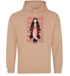 Мужская толстовка (худи) Nezuko Demon Slayer Песочный фото