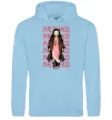 Мужская толстовка (худи) Nezuko Demon Slayer Голубой фото