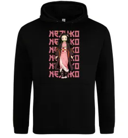 Женская толстовка (худи) Nezuko Demon Slayer Черный фото