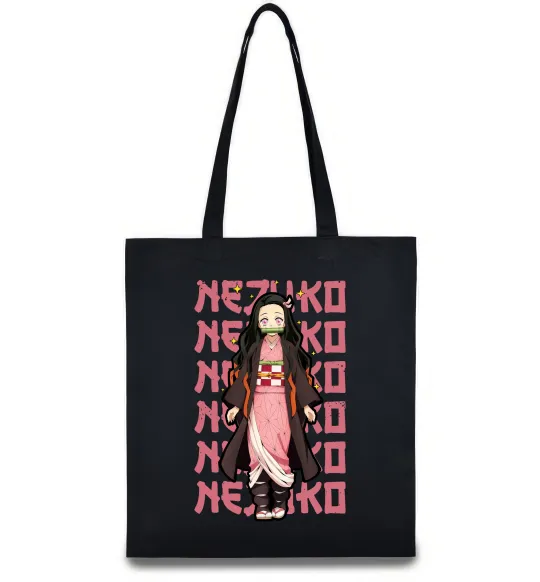 Еко-сумка Nezuko Demon Slayer Чорний фото
