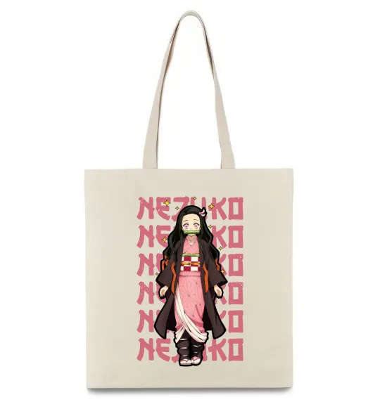 Еко-сумка Nezuko Demon Slayer Бежевий фото
