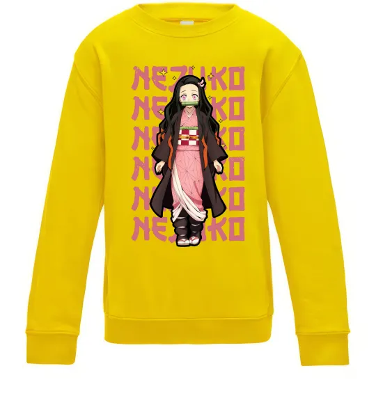 Детский Свитшот Nezuko Demon Slayer Солнечно желтый фото