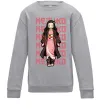 Детский Свитшот Nezuko Demon Slayer Серый меланж Детский Свитшот Nezuko Demon Slayer Серый меланж фото