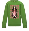 Детский Свитшот Nezuko Demon Slayer Лаймовый Детский Свитшот Nezuko Demon Slayer Лаймовый фото