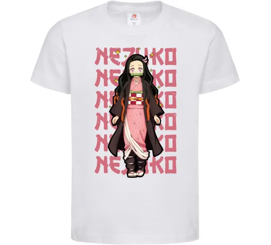 Детская футболка Nezuko Demon Slayer Белый фото