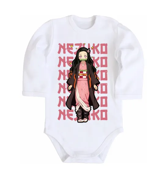 Детский боди Nezuko Demon Slayer Белый фото