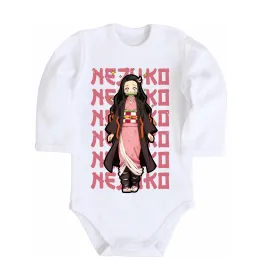 Детский боди Nezuko Demon Slayer Белый фото