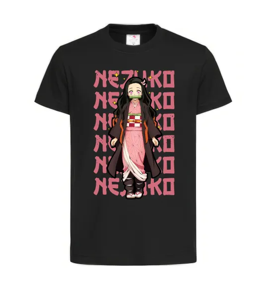 Детская футболка Nezuko Demon Slayer Черный фото