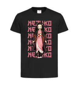 Детская футболка Nezuko Demon Slayer Черный фото