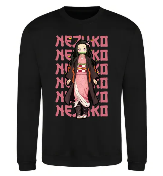 Свитшот Nezuko Demon Slayer Черный фото