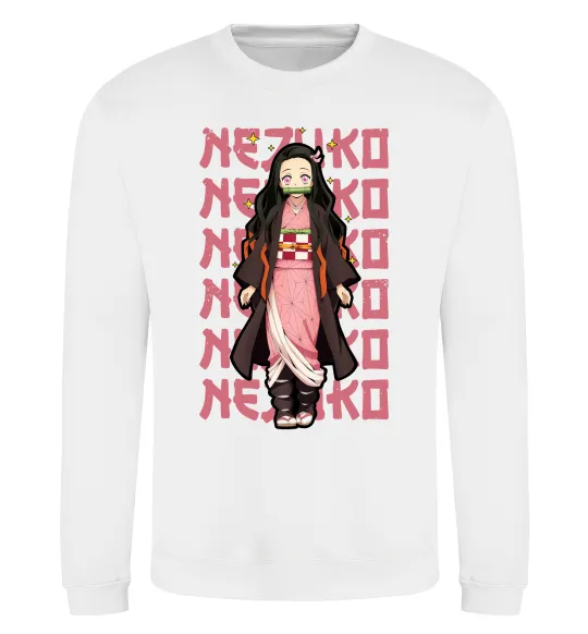 Свитшот Nezuko Demon Slayer Белый фото