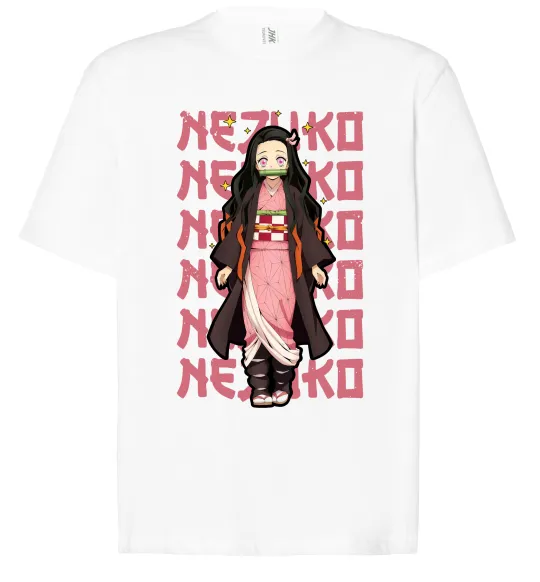 Футболка Оверсайз Nezuko Demon Slayer Білий фото