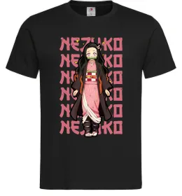 Мужская футболка Nezuko Demon Slayer Черный фото