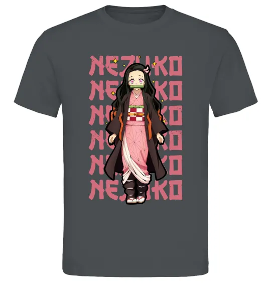 Мужская футболка Nezuko Demon Slayer Графит фото