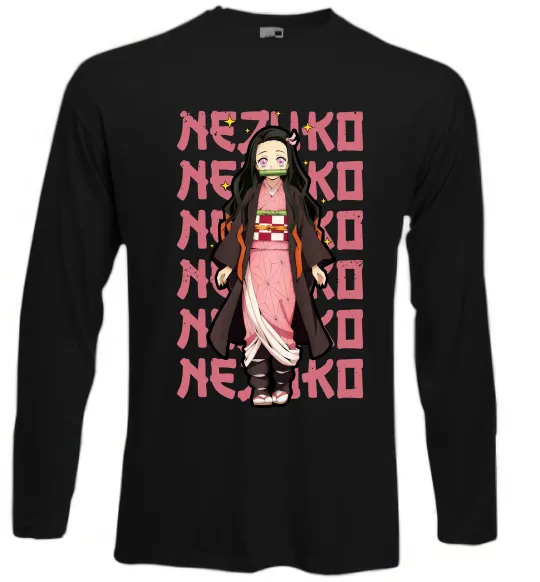Лонгслив Nezuko Demon Slayer Черный фото