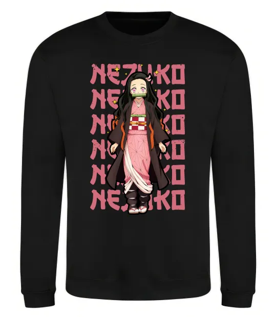 Свитшот Nezuko Demon Slayer Черный фото