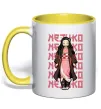 Чашка с цветной ручкой Nezuko Demon Slayer Солнечно желтый фото
