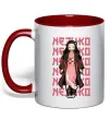 Чашка с цветной ручкой Nezuko Demon Slayer Красный фото