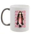 Чашка с цветной ручкой Nezuko Demon Slayer Серебро фото