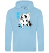 Мужская толстовка (худи) Макомо Demon Slayer Голубой фото