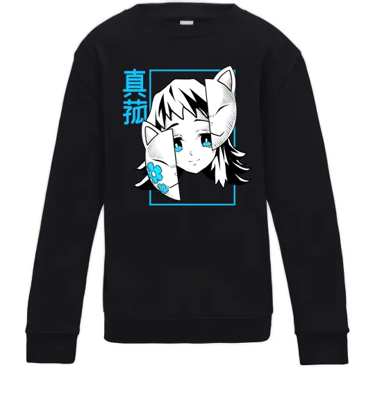 Дитячий світшот Макомо Demon Slayer Чорний фото