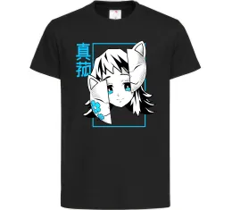 Детская футболка Demon Slayer eyes Лимонный фото