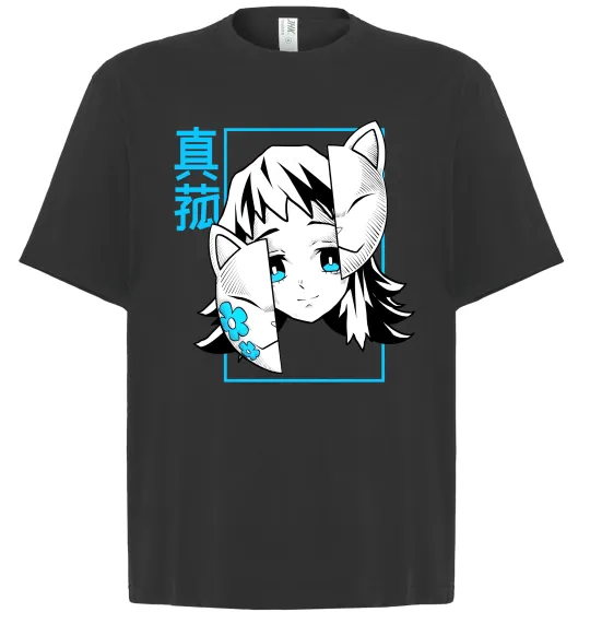 Футболка Оверсайз Макомо Demon Slayer Чорний фото