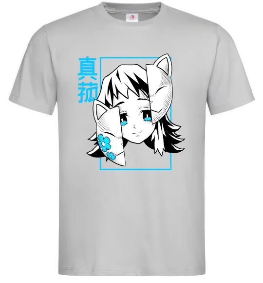 Мужская футболка Макомо Demon Slayer Серый фото