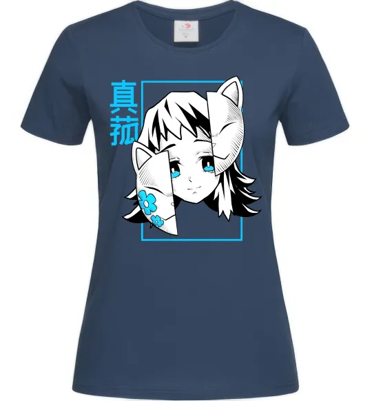 Женская футболка Макомо Demon Slayer Темно-синий фото