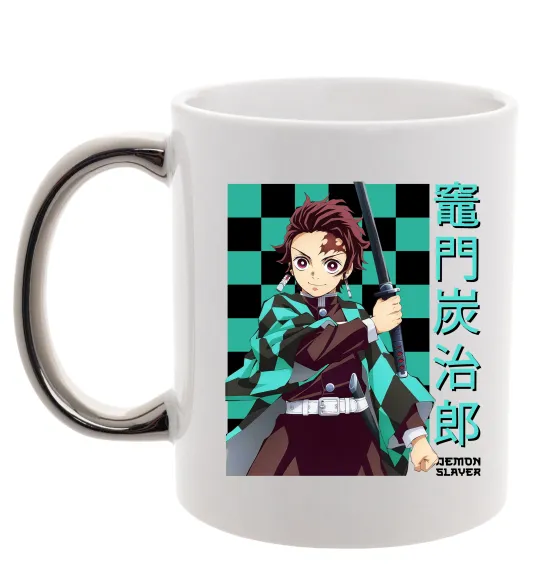 Чашка с цветной ручкой Амадо Танджиро Серебро фото