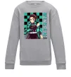 Детский Свитшот Амадо Танджиро Серый меланж Детский Свитшот Амадо Танджиро Серый меланж фото