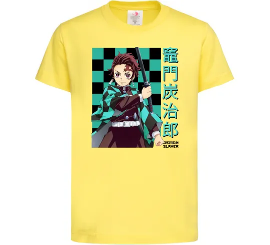 Дитяча футболка Амадо Танджиро Лимонний фото