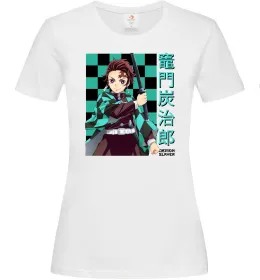 Женская футболка Амадо Танджиро Белый фото