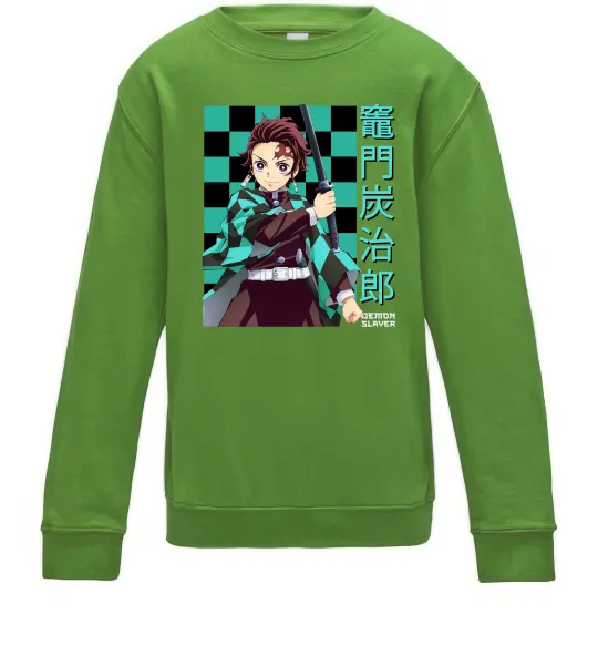 Детский Свитшот Амадо Танджиро Лаймовый фото