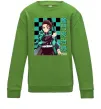 Детский Свитшот Амадо Танджиро Лаймовый Детский Свитшот Амадо Танджиро Лаймовый фото