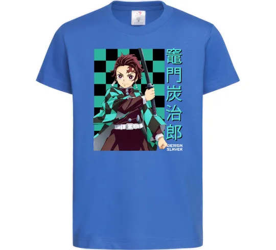 Дитяча футболка Амадо Танджиро Яскраво-синій фото