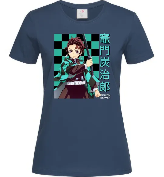 Женская футболка Амадо Танджиро Темно-синий фото