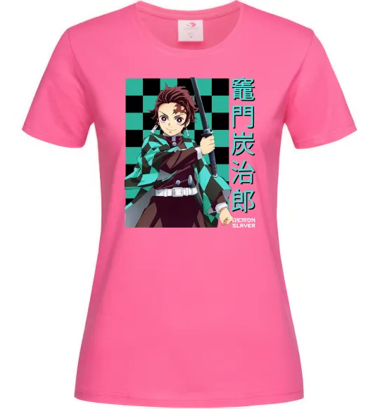 Женская футболка Амадо Танджиро Ярко-розовый фото