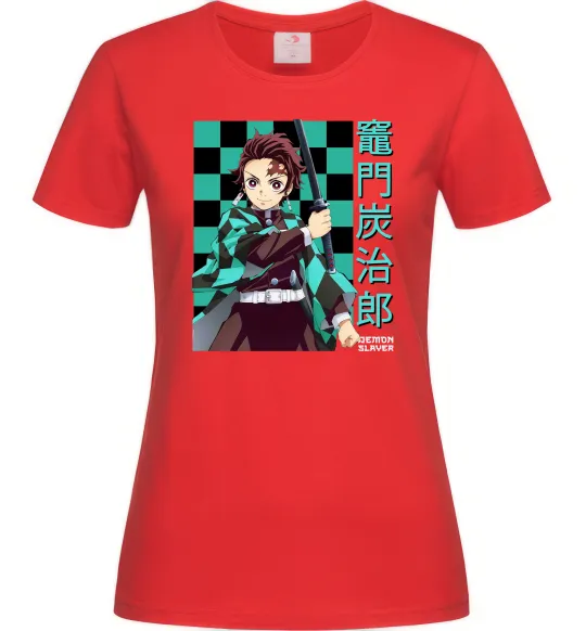 Женская футболка Амадо Танджиро Красный фото