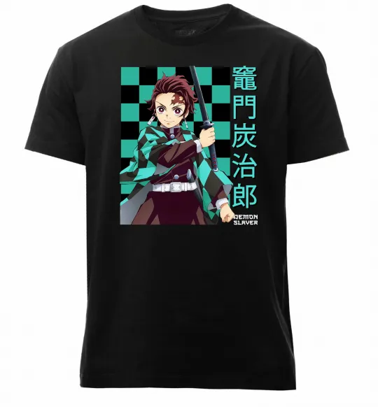 Мужская премиум футболка Амадо Танджиро Черный фото