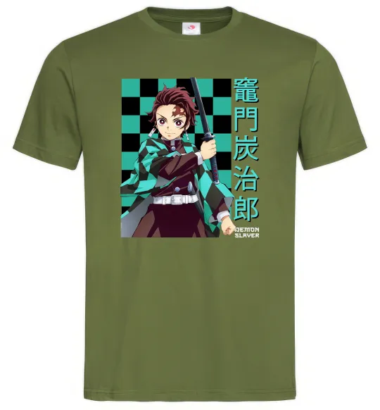 Мужская футболка Амадо Танджиро Оливковый фото